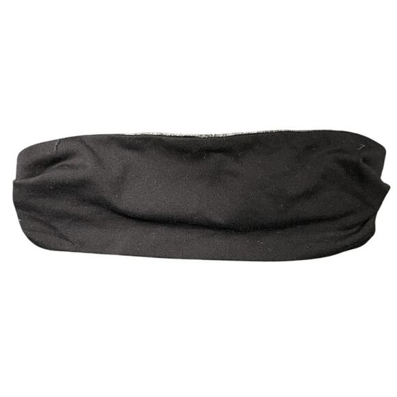 Women's Lululemon Luxtreme Reversible Training Headband Sweatband Black Gray OS - Picture 3 of 4